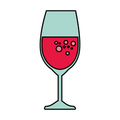 Poster - wine cup isolated icon