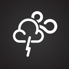 Fototapete - Weather lightning icon on white background for graphic and web design, Modern simple vector sign. Internet concept. Trendy symbol for website design web button or mobile app