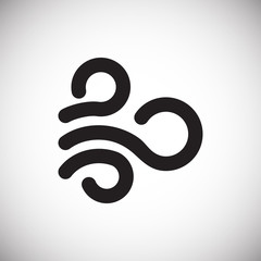 Fototapete - Weather windy icon on white background for graphic and web design, Modern simple vector sign. Internet concept. Trendy symbol for website design web button or mobile app