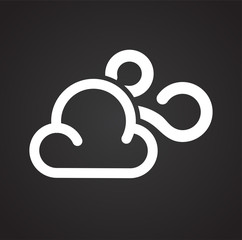 Fototapete - Weather windy icon on white background for graphic and web design, Modern simple vector sign. Internet concept. Trendy symbol for website design web button or mobile app