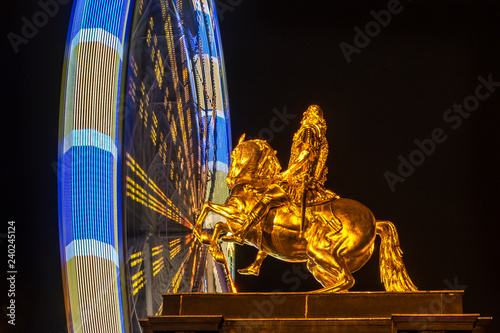 Foto Goldener Reiter, , Riesenrad, Hauptstrasse