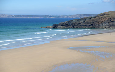 Poster - Strand an der Crozon-Halbinsel, Bretagne