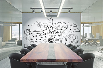 Poster - Startup and finance concept