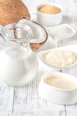 Canvas Print - Assortment of coconut food