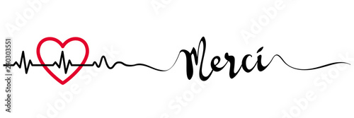 Merci Avec Coeur Stock Vector Adobe Stock Merci Avec Coeur Stock Vector Adobe Stock