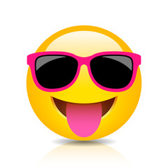 Sticker - Happy foolish emoji icon