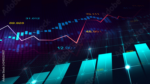 Stock Market Or Forex Trading Graph In Graphic Concept Kaufen Sie - 
