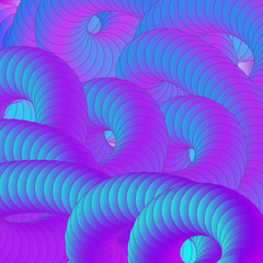 Abstract vector background with 3d blue squeezed liquid shapes.