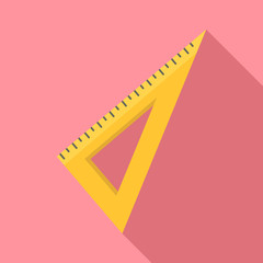 Poster - Angle ruler icon. Flat illustration of angle ruler vector icon for web design