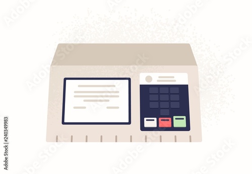Fotografie, Obraz Electronic brazilian voting machine isolated on white background