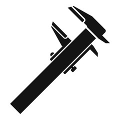 Poster - Steel caliper icon. Simple illustration of steel caliper vector icon for web design isolated on white background