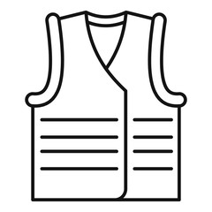 Poster - safety vest icon. outline safety vest vector icon for web design isolated on white background
