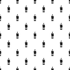 Poster - Burning candle pattern seamless vector repeat geometric for any web design