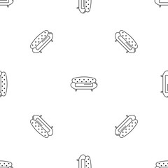 Poster - Old sofa icon. Outline illustration of old sofa vector icon for web design isolated on white background