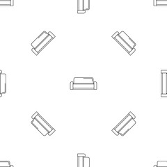Poster - Low sofa icon. Outline illustration of low sofa vector icon for web design isolated on white background
