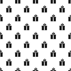 Wall Mural - Gift box pattern seamless vector repeat geometric for any web design