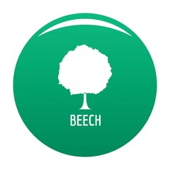 Poster - Beech tree icon. Simple illustration of beech tree vector icon for any design green