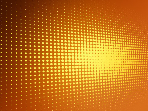 Dotted Orange Abstract Background