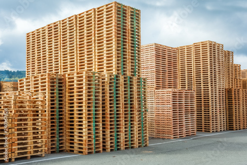 Fotografía immeubles en palettes de bois
