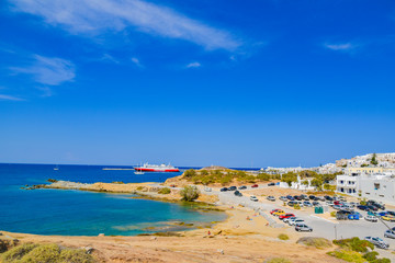 Wall Mural - Amazing view of the coassline of the island Naxos in Greece