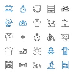 Wall Mural - training icons set