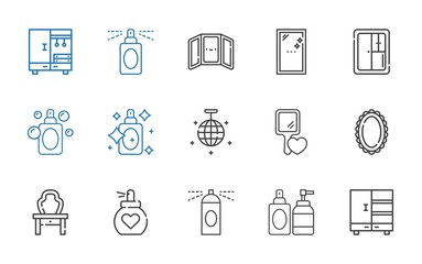 Sticker - mirror icons set