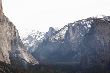 View of Yosemite National Park in USA