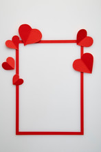 Red Heart Paper Love Of Red Frame