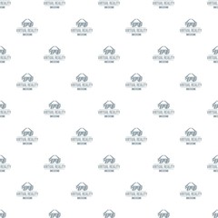 Poster - Virtual reality pattern vector seamless repeat for any web design