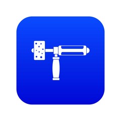 Poster - Precision grinding machine icon digital blue for any design isolated on white vector illustration