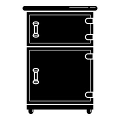 Wall Mural - Night stand icon. Simple illustration of night stand vector icon for web design isolated on white background