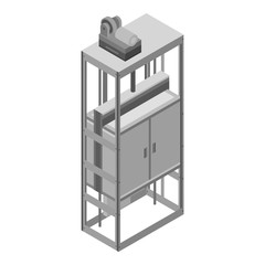 Poster - city house elevator icon. isometric of city house elevator vector icon for web design isolated on wh