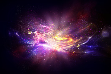 space bright fantasy abstract background