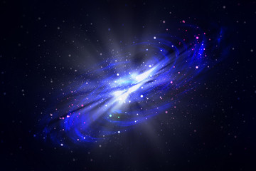 Wall Mural - space bright fantasy abstract background