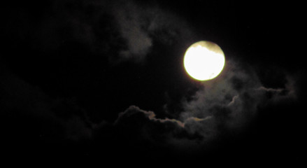 full moon in the sky