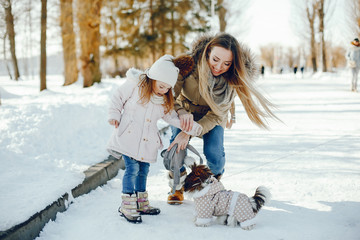 mother with daughter