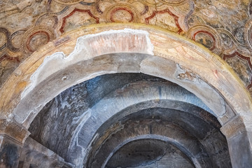 Wall Mural - Detail of a ceiling at the Pompeii Ruins, Italy