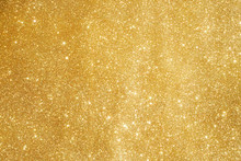 Gold And White Glitter Abstract Bokeh Background Christmas	