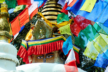Swayambhunath Stupa Eye Buddha Kathmandu