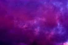 Dark Pink And Purple Clouds In The Sky, Polar Stratospheric Clouds