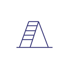 Wall Mural - Stepladder line icon. Ladder, step, stair, climbing. Construction concept. Can be used for topics like home maintenance, repair, renovation