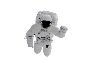 Wall Mural - space astronaut isolated on white background. elements of this image were furnished by nasa