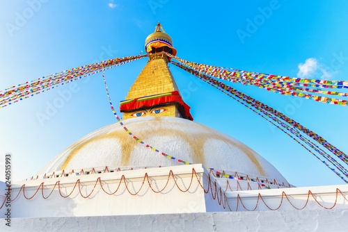 Fotografie, Obraz Boudhanath Stupa, a Famous Landmark in Kathmandu City, Nepal