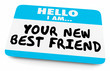 © iQoncept - Your New Best Friend Name Tag 3d Illustration