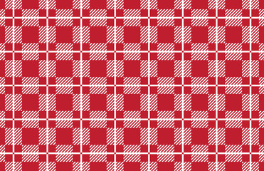 maroon and white gingham plaid pattern.Vector illustration