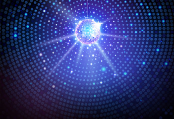 Wall Mural - disco ball background. disco party poster
