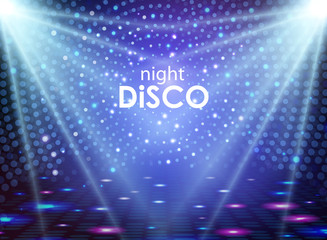 Wall Mural - disco abstract background. disco ball texture. spot light rays