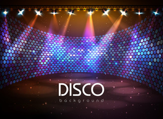 Wall Mural - disco abstract background