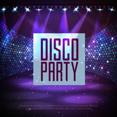 Wall Mural - disco abstract background. disco poster