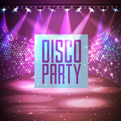 Wall Mural - disco abstract background. disco poster